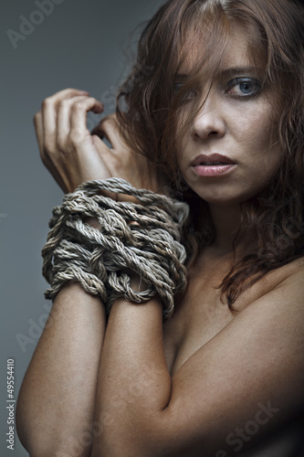 Photo: redhaired woman bondage redhaired woman bondage