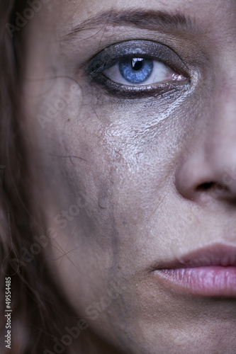 Photo: portrait of beautiful crying girl portrait of beautiful crying girl