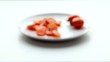 Tomatoes on a plate.