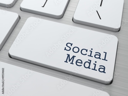Illustration: Social Media Button. Social Media Button.