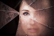 Photo: Peeking woman Peeking woman