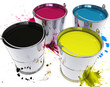 Farbe im Eimer