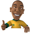 Fun football player