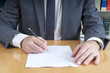 Unterschrift beim Notar