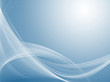 Gentle white waves on blue background