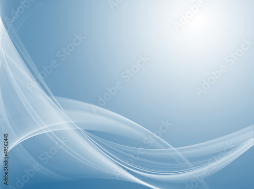 Illustration: Gentle white waves on blue background Gentle white waves on blue background