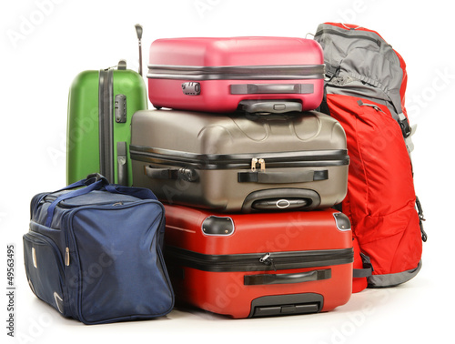 Photo: Luggage consisting of large suitcases rucksack and travel bag Luggage consisting of large suitcases rucksack and travel bag