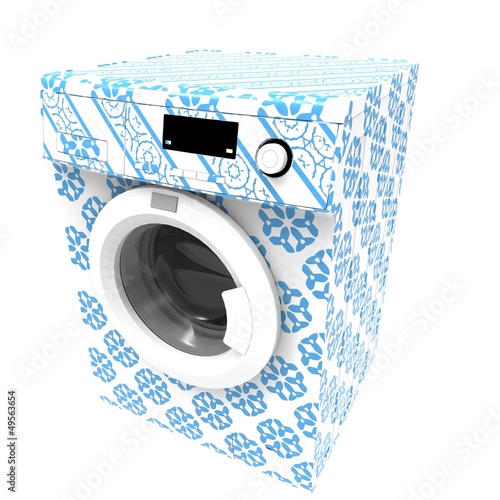 Illustration: A washing machine A washing machine
