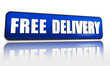 free delivery red banner