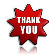 thank you in red star banner