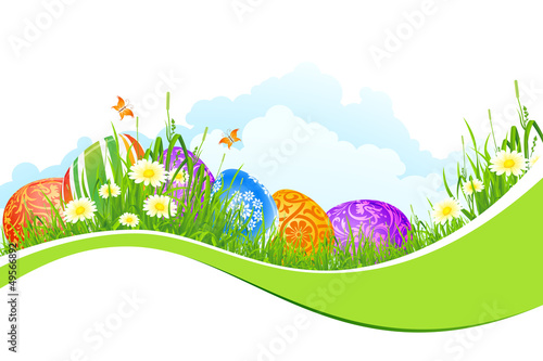 Vector: Beautiful Easter Holiday Background Beautiful Easter Holiday Background