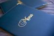 Menu, carte, restaurant, choix, luxe, gastronomie, mot