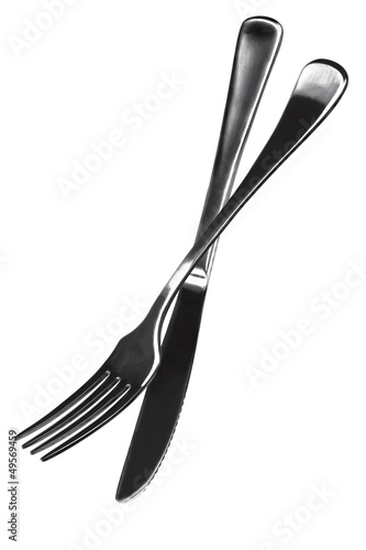 Photo: Knife and Fork Isolated Knife and Fork Isolated