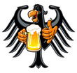 Vector: Eagle with beer Eagle with beer