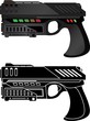 futuristic pistol
