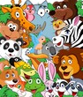 Animal cartoon background