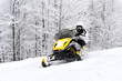Man on snowmobile