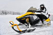 Man on snowmobile