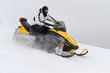 Man on snowmobile