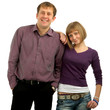Portrait of young  smiling couple