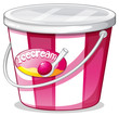 An ice cream bucket