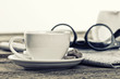 Captured moment of coffee break