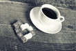 Photo of coffee cup and sugar heart