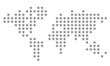 Dotted world map