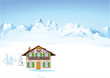 Winter in den Alpen