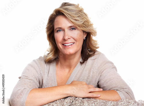 Photo: Happy senior woman. Happy senior woman.