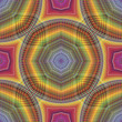 Funky pop art disco pattern with optic illustion