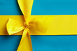 Geschenk mit Nationalflagge von Schweden