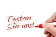 testen sie uns!