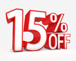 15% off