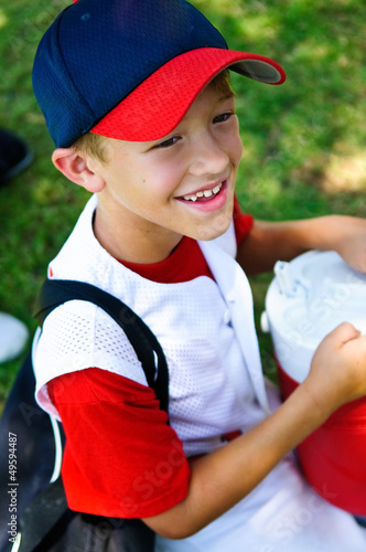 Photo: baseball-player-up-close-smile baseball-player-up-close-smile