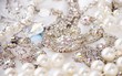 Beautiful jewelry on background