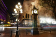 Photo: Vancouver steam clock in Gastown Sepia Vancouver steam clock in Gastown Sepia
