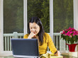 Mature woman working from Home Office