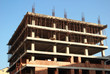 The first few floors of a building in construction