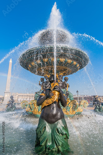 Photo: place de la concorde foutain paris city France place de la concorde foutain paris city France