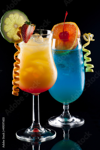 Photo: Tropical drinks - Most popular cocktails series Tropical drinks - Most popular cocktails series