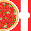 background with tomato pizza