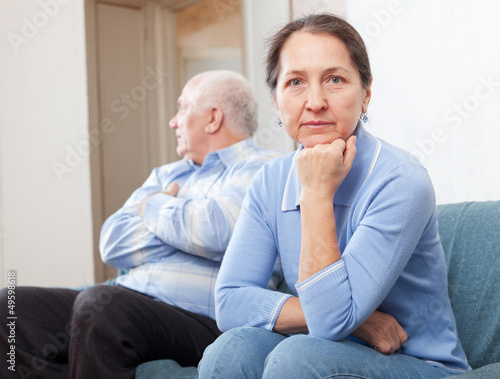 Photo: Mature couple having problems Mature couple having problems