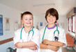 Couple of young doctors