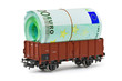 Train with money