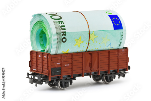 Photo: Train with money Train with money