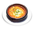 Moroccan national dish - tajine of meet with eggs and vegetables