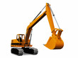 mechanical  excavator on a white background