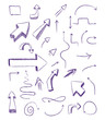 doodle arrows as design elements