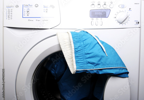 Photo: Trousers and laundry. Trousers and laundry.